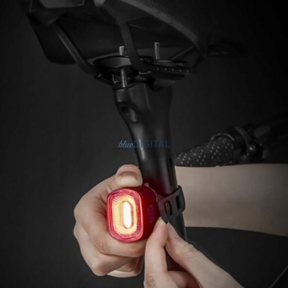 Fara spate pentru bicicleta Rockbros Q2S LED USB-C - neagra