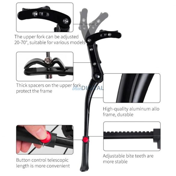 Suport de bicicletă Rockbros JC1005BK - negru