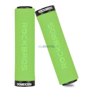 Manere de ghidon de biciclete din burete Rockbros BT1001GNBK - verde si negru