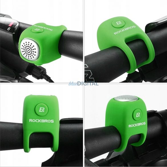 Soneria electronica pentru bicicleta Rockbros CB1709GN - verde