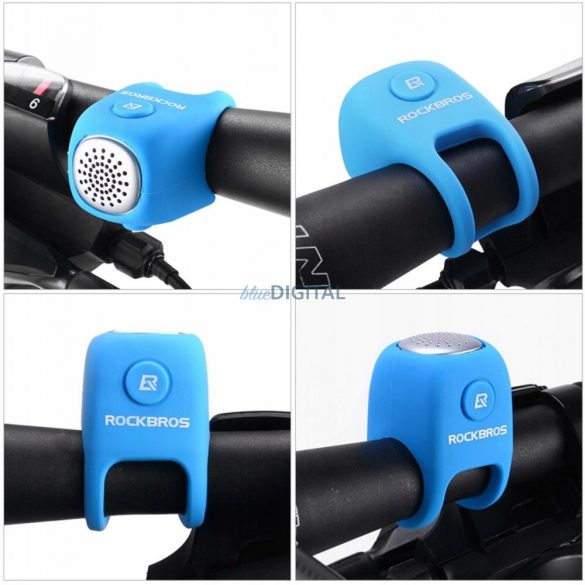 Soneria electronica pentru bicicleta Rockbros CB1709BU - albastru