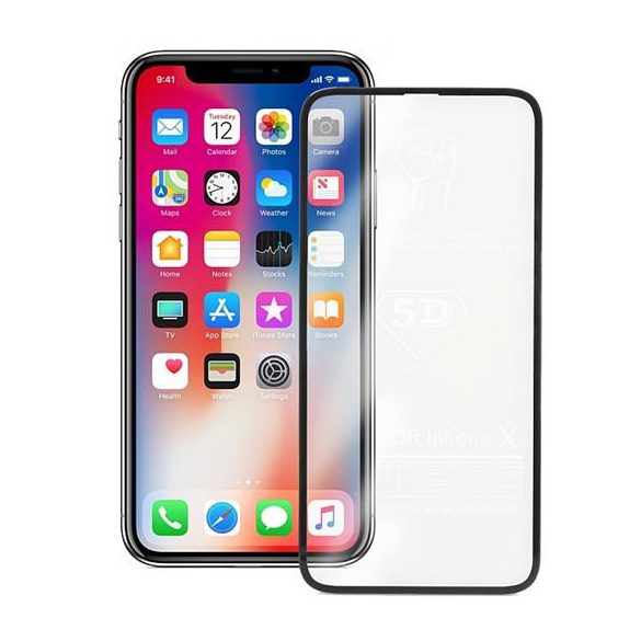 IPHONE X / XS / 11 PRO - STICLA CALITA 0.3MM 5D NEGRU