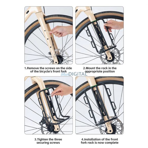 Rockbros 33210010001 raft fata biciclete pentru furca biciclete - negru