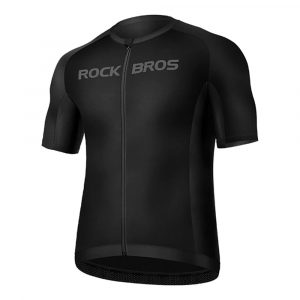 Tricou pentru ciclism cu mânecă scurtă Rockbros 15120002006 XXXL - negru