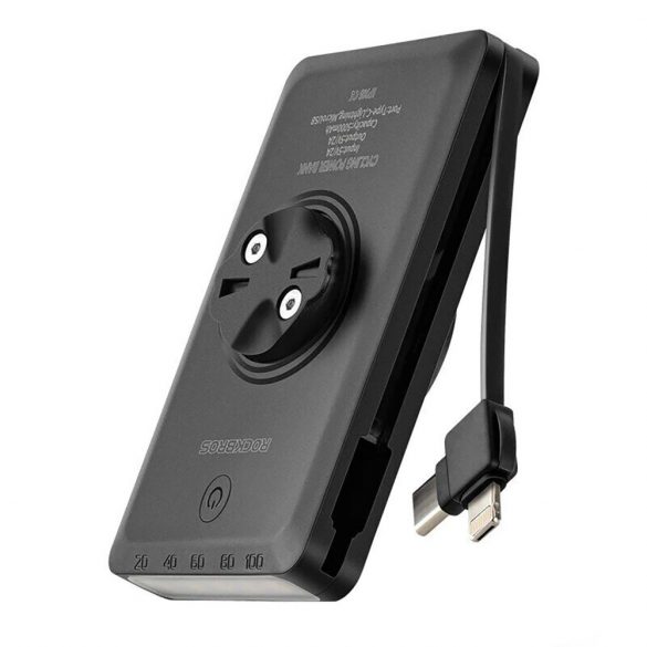 Rockbros JP008 fară față pentru bicicletă pentru contor cu power bank 5000mAh 150lm IPX6 - negru