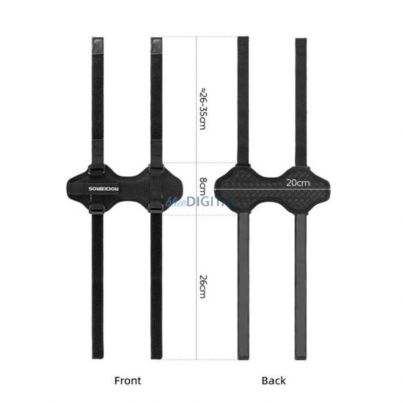 Curea de bicicletă Rockbros 50210064001 cu velcro pentru difuzor Bluetooth sau sticlă de apă - negru