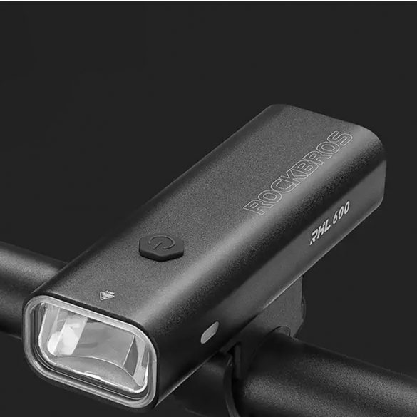 Lumină față pentru bicicletă Rockbros RHL600 600lm 2600mAh IPX6 - negru