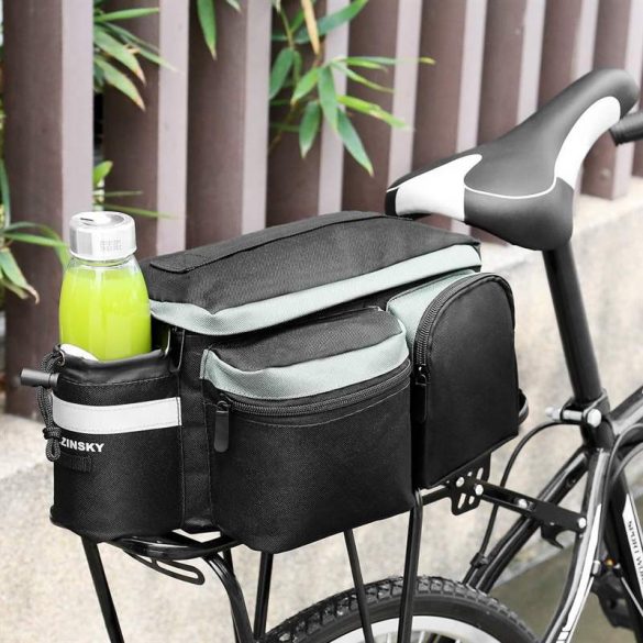 Wozinsky Bicicletă Bicicletă Bicicletă Bicicletă Geantă Geantă pannier spate cu curea de umăr și husă de sticlă 6L negru (WBB3BK)