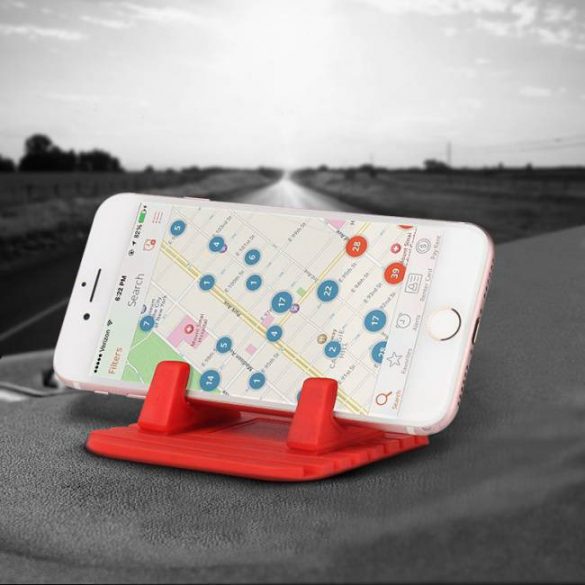 Silicone Car Phone Holder Portal Tabelul Stand negru