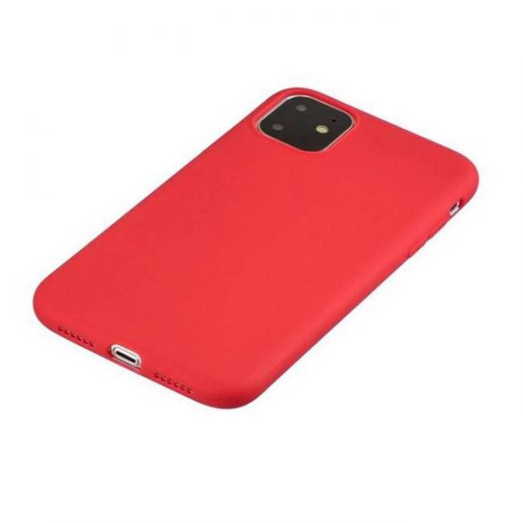 Husa din silicon husa de protectie moale flexibila din cauciuc Husa telefon rosie pentru iPhone 11 Pro