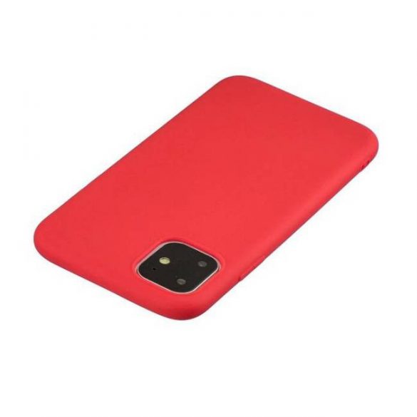 Husa din silicon husa de protectie moale flexibila din cauciuc Husa telefon rosie pentru iPhone 11 Pro