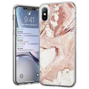 Wozinsky Marble TPU husă Xiaomi redmi 8A husăuri de telefon roz