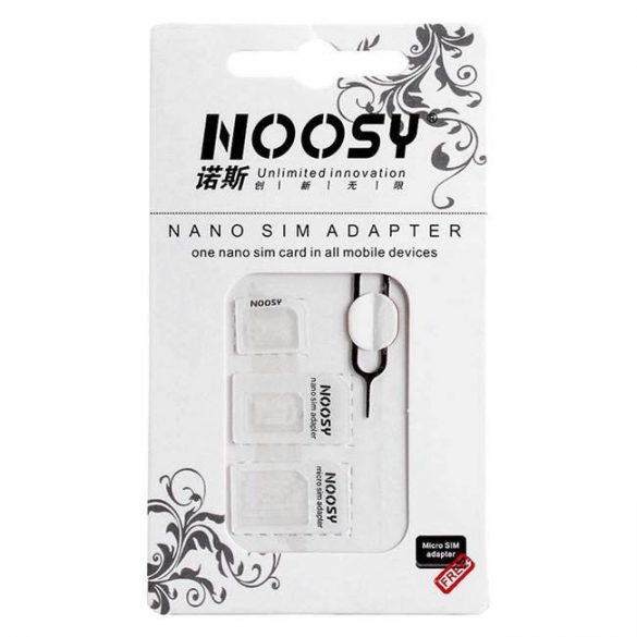 Noosy Adaptor Nano Micro Sim 3in1 set iPhone