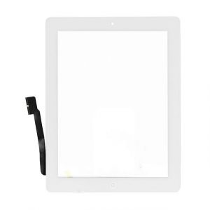 TOUCH PAD IPAD 4 (A1458, A1459, A1460) ALB CU AUTOCOLANT ȘI HOME