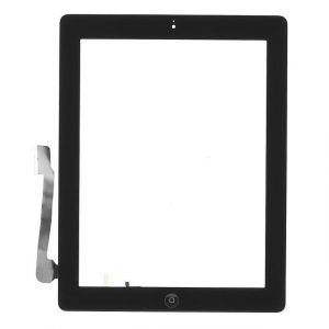 TOUCH PAD IPAD 4 (A1458, A1459, A1460) NEGRU CU AUTOCOLANT ȘI ACASĂ