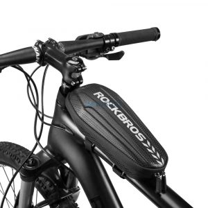 Geanta de bicicleta Rockbros B62 pentru ghidon sau cadru 2 l - neagra