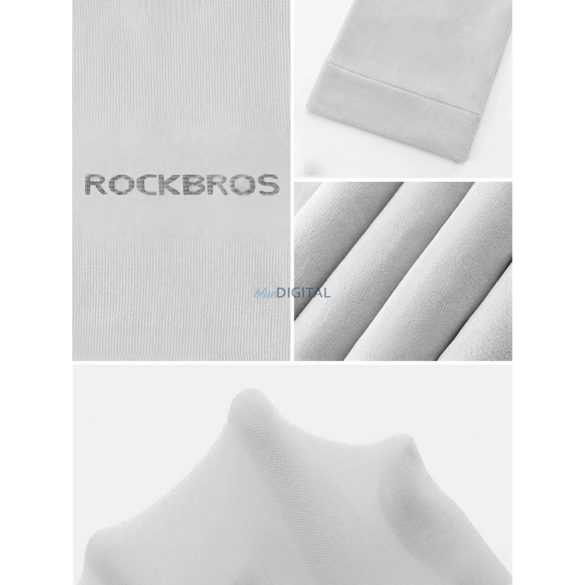 Maneci de ciclism Rockbros XT9002W - albe (2 buc.)