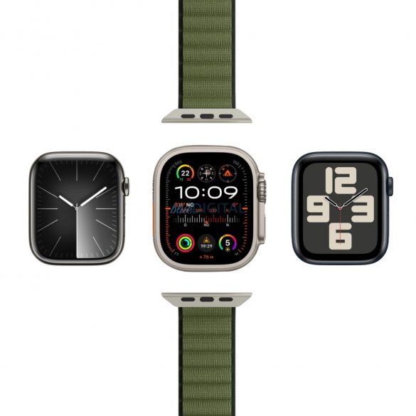 Curea de schimb Puro Extreme Apple Watch 42 / 44 / 45 / 49 mm - verde închis