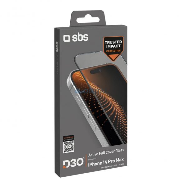 Sticlă temperată SBS cu finisaj negru pentru iPhone 14 Pro Max