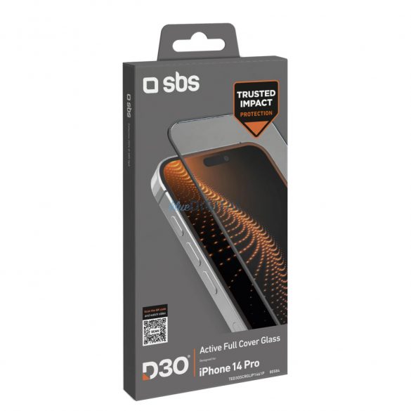 Sticlă temperată SBS cu finisaj negru pentru iPhone 14 Pro