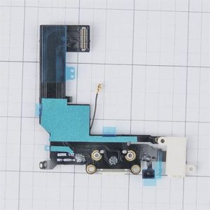 FLEX IPHONE SE CU CONECTOR DE ÎNCĂRCARE ALB