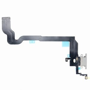 FLEX IPHONE X CU CONECTOR DE ÎNCĂRCARE ALB