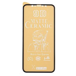 IPHONE X / XS / 11 PRO - STICLĂ CERAMICĂ MATĂ 5D NEGRU