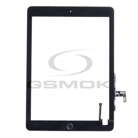 TOUCH PAD IPAD 5 / AIR 2017 (A1822, A1823) NEGRU CU ETICANT ȘI BUTON HOME