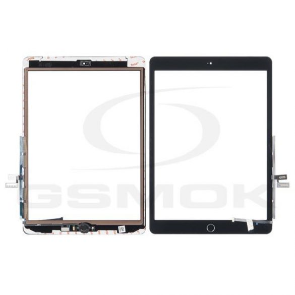 TOUCH PAD IPAD GENERAȚIA A 7-A (A2197, A2198, A2200) / A 8-A (A2270, A2428, A2429) 10,2 INCI NEGRU CU AUTOCOLANT ȘI ACASA