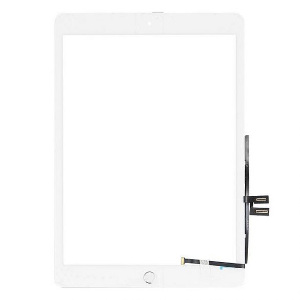 TOUCH PAD IPAD GENERAȚIA A 7-A (A2197, A2198, A2200) / A 8-A (A2270, A2428, A2429) 10.2 INCH CU AUTOCOLANT ȘI HOME ALB