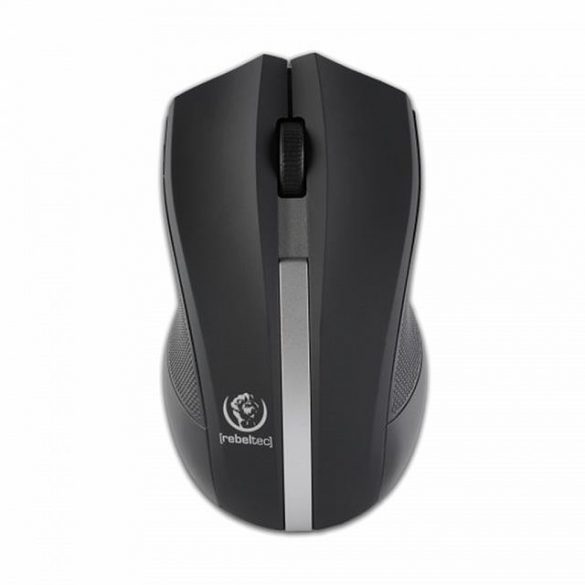 MOUSE OPTIC FĂRĂ FIR REBELTEC GALAXY NEGRU-ARGINTIU