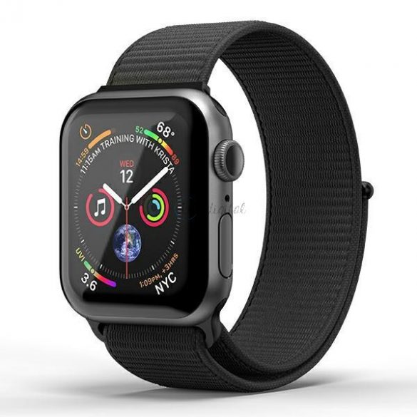 Curea de ceas SuperDry Apple Watch 38/40/41 mm Nylon Weave negru / negru 41673