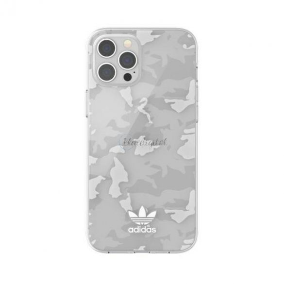 Adidas SAU SnapCase Camo iPhone 12 Pro Ma x Clear / Alb 43706