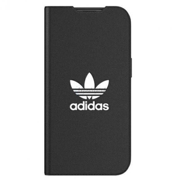 Husă Adidas OR Booklet BASIC iPhone 13 6.1 "alb-negru / alb negru 47086