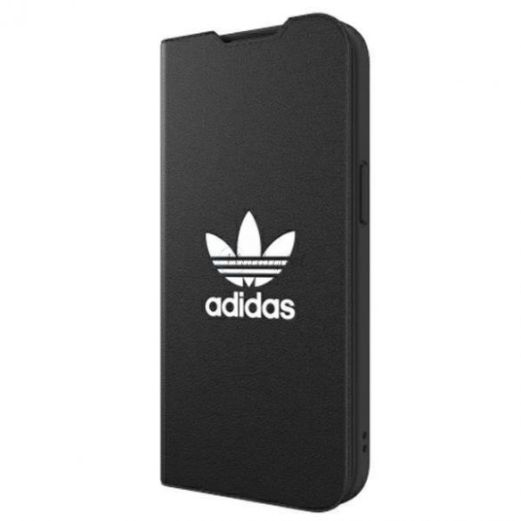 Husă Adidas OR Booklet BASIC iPhone 13 6.1 "alb-negru / alb negru 47086