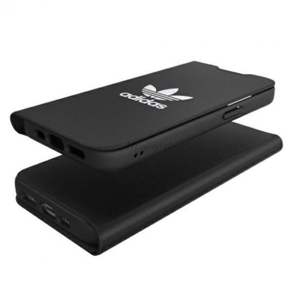 Husă Adidas OR Booklet BASIC iPhone 13 6.1 "alb-negru / alb negru 47086