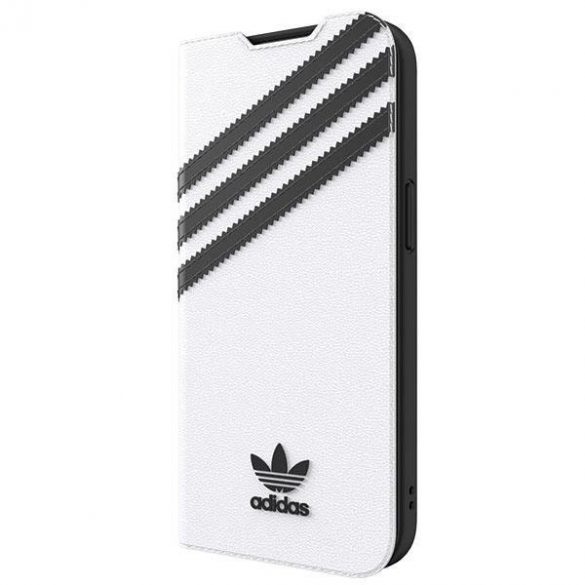 Husă Adidas OR Booklet PU iPhone 13 6.1" negru/negru alb 47092