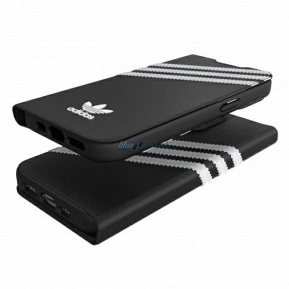 Husă Adidas OR Booklet PU iPhone 13 Pro / 13 6.1 "alb-negru / alb negru 47112