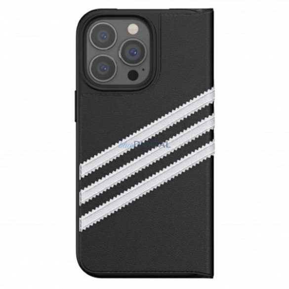 Husă Adidas OR Booklet PU iPhone 13 Pro / 13 6.1 "alb-negru / alb negru 47112