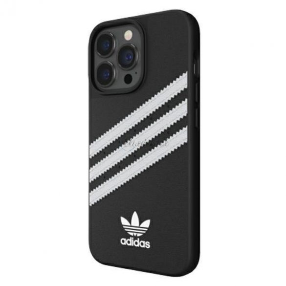 Husă modelată Adidas OR PU iPhone 13 Pro / 13 6.1 "alb-negru / alb negru 47114