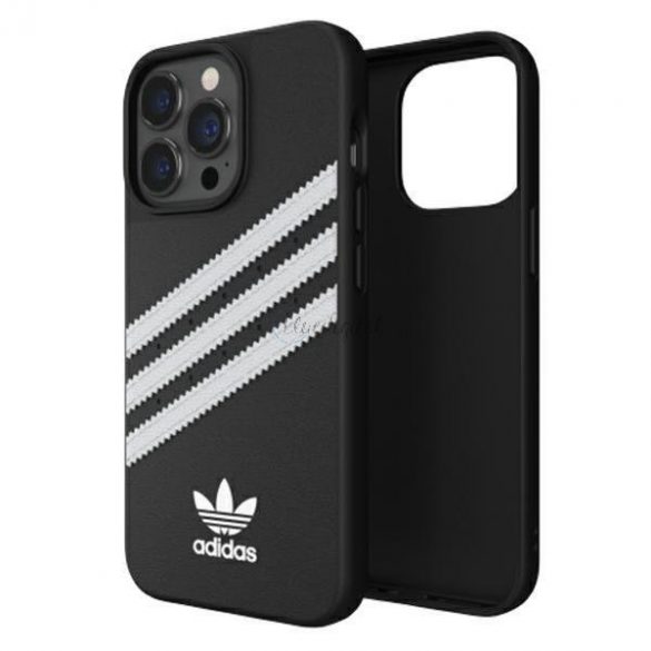 Husă modelată Adidas OR PU iPhone 13 Pro / 13 6.1 "alb-negru / alb negru 47114