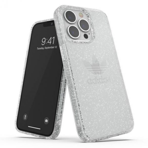 Husă de protecție Adidas OR pentru iPhone 13 Pro / 13 6,1" transparentă cu sclipici 47120