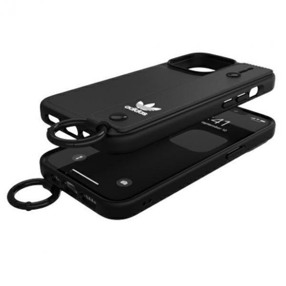 Husă Adidas OR cu curea de mână iPhone 13 Pro /13 6.1" negru/negru 47109