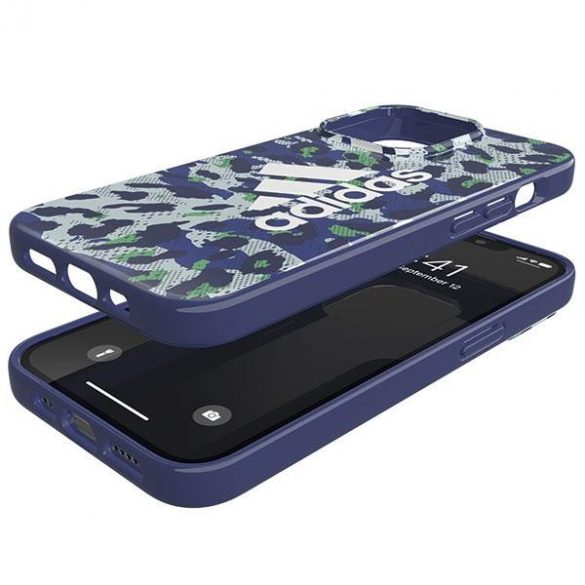 Husă Adidas OR Snap Leopard iPhone 13/13 Pro 6.1" albastru/albastru 47260