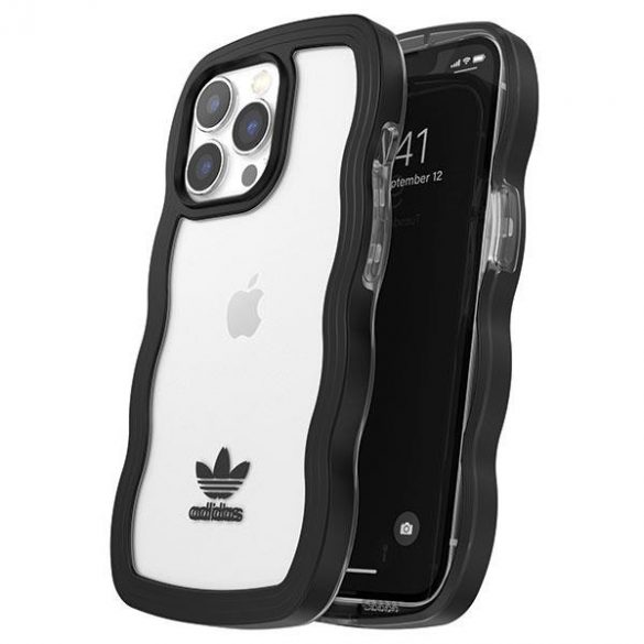 Husă Adidas OR Wavy iPhone 13 Pro /13 6.1" negru-transparent/negru-transparent 51900