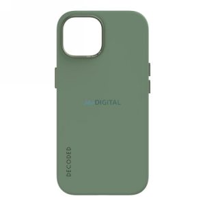 Decodificat - silikonowa obudowa ochronna pentru iPhone 15 kompatybilna z MagSafe (verde frunze de salvie)