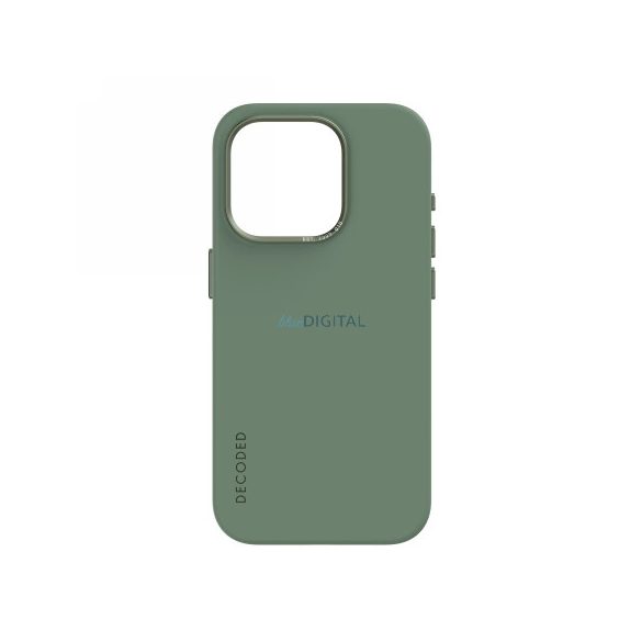 Husa din silicon decodata cu MagSafe pentru iPhone 15 Pro - verde