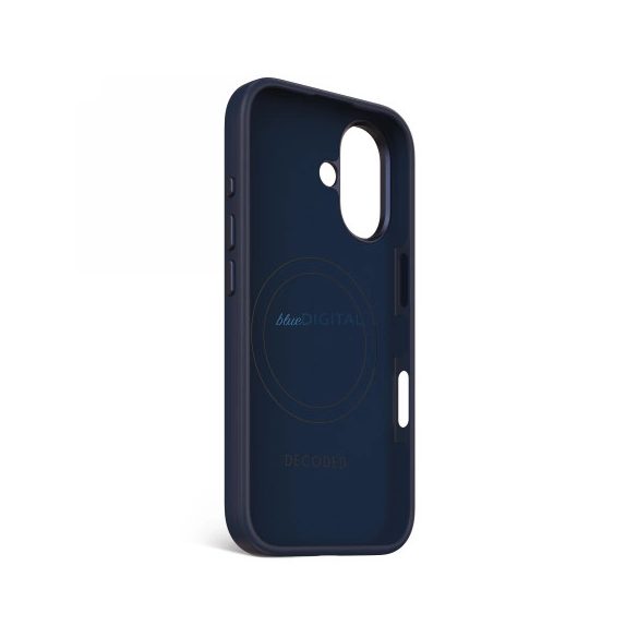 Decoded AntiMicrobial silicon Backcover MagSafe caz compatibil pentru iPhone 16 - Navy Blue