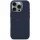 Decoded AntiMicrobial silicon Backcover MagSafe caz compatibil pentru iPhone 16 Pro - Navy Blue