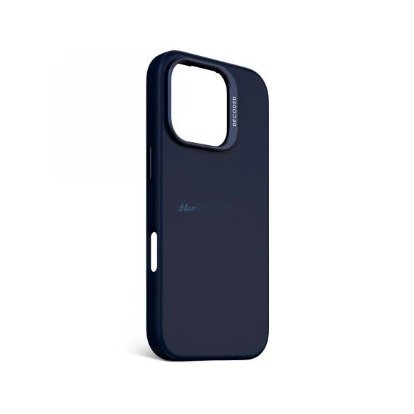 Decoded AntiMicrobial silicon Backcover MagSafe caz compatibil pentru iPhone 16 Pro - Navy Blue